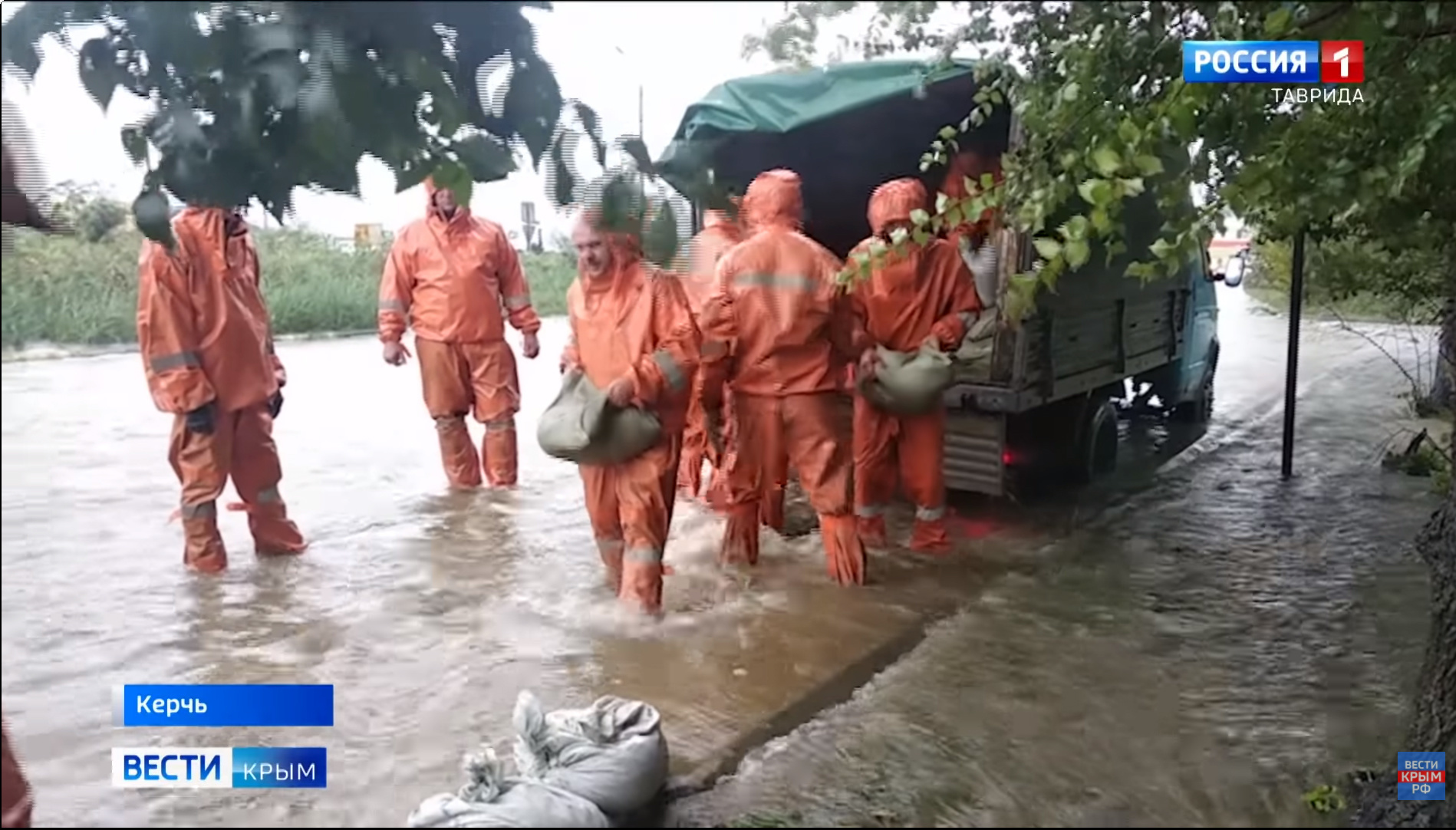 Уровень воды в реке Мелек-Чесме в Керчи продолжает подниматься - СМИ о нас  - Главное управление МЧС России по Республике Крым