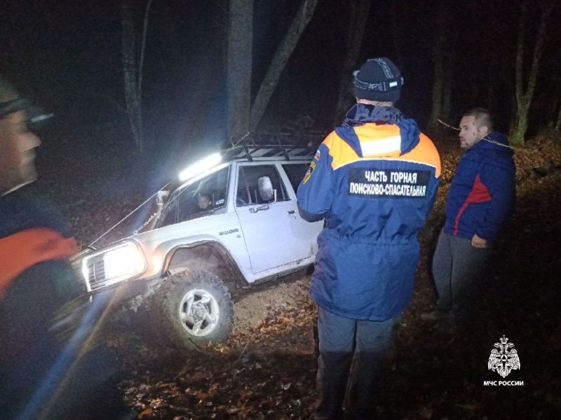 Оказание помощи в горно-лесной местности в Бахчисарайском районе